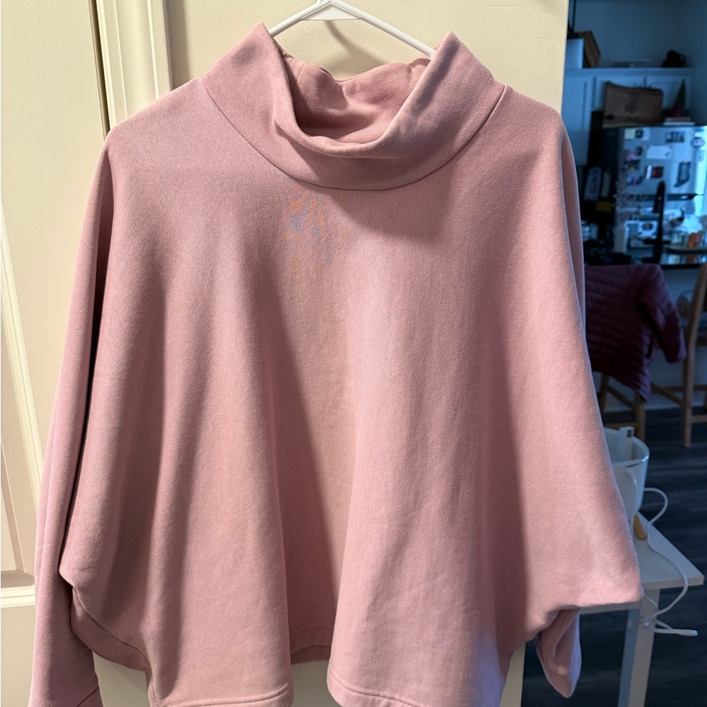 Banana Republic Soft Lavender Cowl Neck Sweatshirt